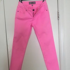 Neon Pink Skinny Jeans